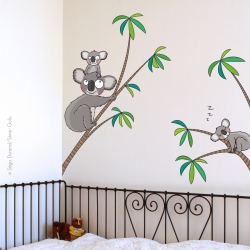 sticker koala pour enfants. stickers chambre garçon. Livraison par La Poste.